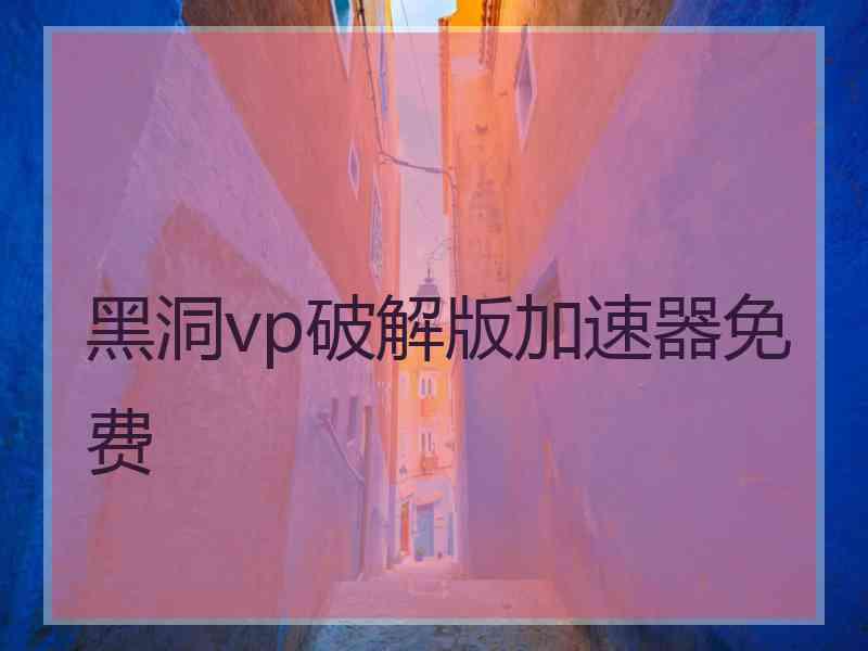 黑洞vp破解版加速器免费