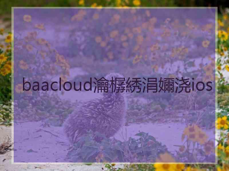 baacloud瀹樼綉涓嬭浇ios