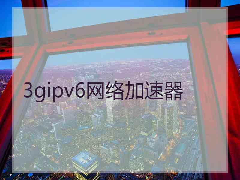 3gipv6网络加速器