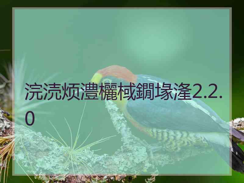 浣涜烦澧欐棫鐗堟湰2.2.0