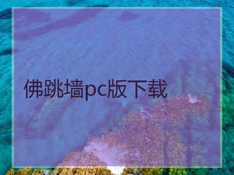 佛跳墙pc版下载