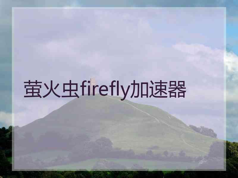 萤火虫firefly加速器