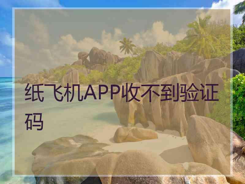 纸飞机APP收不到验证码