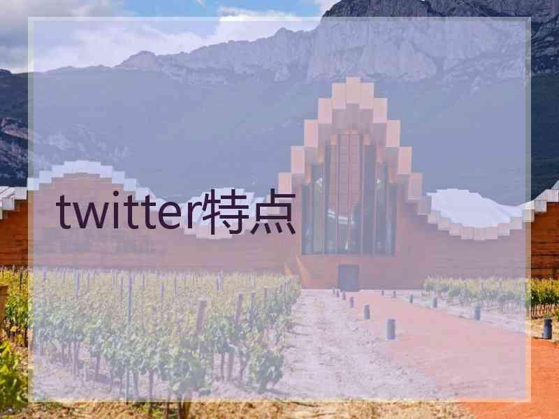 twitter特点